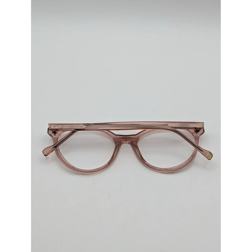Vera Bradley Blush Pink Transparent Oval Eyeglass Frames 50-19-140 Womens